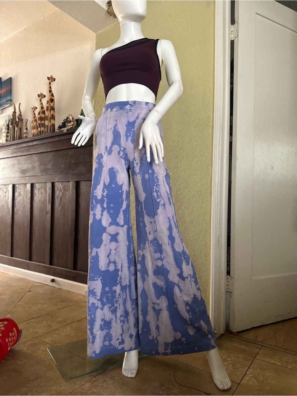 Ripley rader ponte Lavender Tie-Dye Wide-Leg Pants